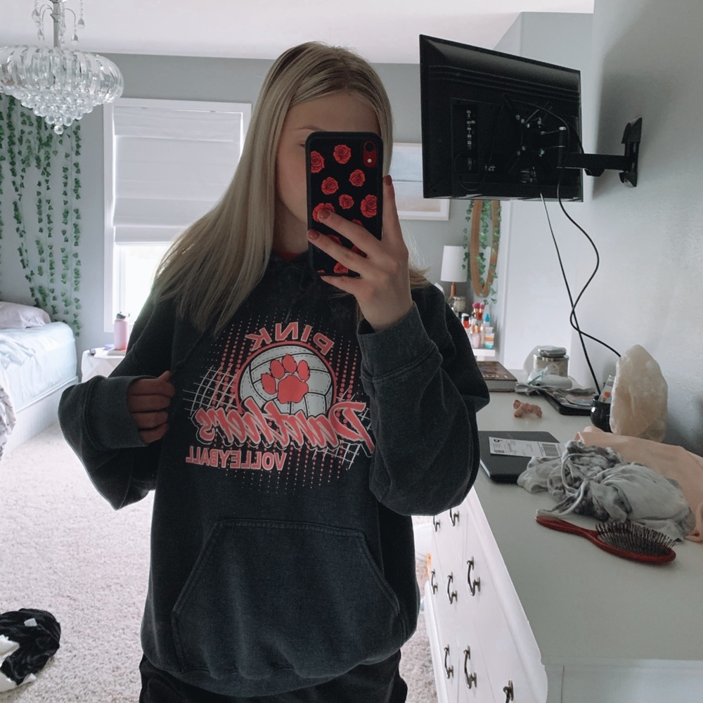 Graphic Pink Panther Volleyball Hoodie